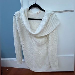 white turtleneck sweater